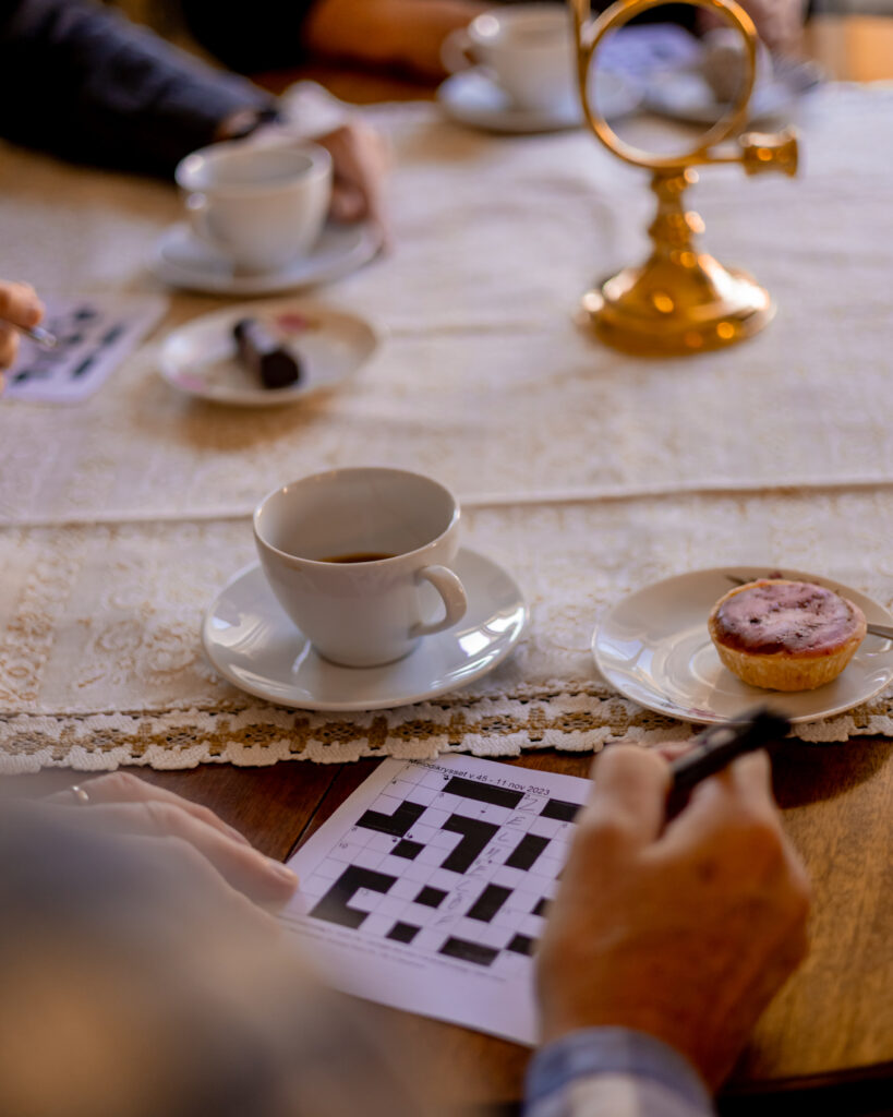 Melodikrysset på Dahlbergs café